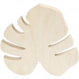 Monstera-Blatt, H 24 cm, B 25 cm, Dicke 19 mm, 1 Stk