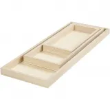 Tablett-Set, L 20+30+40 cm, B 10+12+15 cm, 3 Stk/ 1 Pck