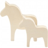 Pferd, H 8+10 cm, B 7+9,5 cm, Dicke 1,8 cm, 2 Stk/ 1 Pck