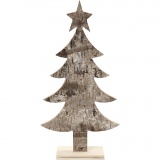 Holz-Weihnachtsbaum, H: 26 cm, B: 13 cm, 1 Stk