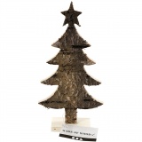 Holz-Weihnachtsbaum, H 18 cm, B 9 cm, 1 Stk