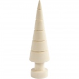 Holz-Tannenbaum - Sortiment, H 18 cm, D 5 cm, 1 Stk