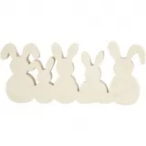 Hasen, H 11 cm, B 30 cm, Dicke 2 cm, 1 Set