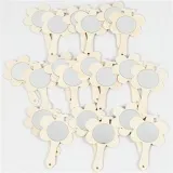 Handspiegel, H 13,9 cm, B 9 cm, 20 Stk/ 1 Pck