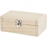 Schmuckkästchen, H 4.5 cm, L 11.5 cm, B 7,5 cm, 1 Stk