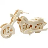 3D-Figur zum Zusammensetzen, Motorrad, Größe 19x9x9 cm, 1 Stk
