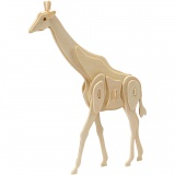 3D-Figuren zum Zusammensetzen, Giraffe, Größe 20x4,2x25 cm, 1 Stk