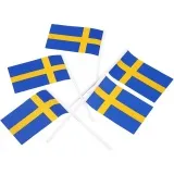 Kuchenflagge, Größe 30x50 mm, 100 Stk/ 1 Pck, Schweden
