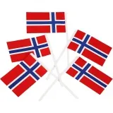 Kuchenflagge, Größe 30x50 mm, 100 Stk/ 1 Pck, Norwegen
