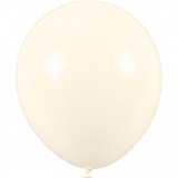 Ballons, Rund, D 23 cm, Weiß, Perlmutt, 10 Stk/ 1 Pck