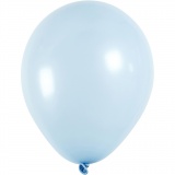 Ballons, rund, D 23 cm, Hellblau, 10 Stk/ 1 Pck