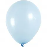 Ballons, D 23 cm, rund, Hellblau, 10 Stk/ 1 Pck