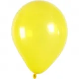 Ballons, D 23 cm, rund, Gelb, 10 Stk/ 1 Pck