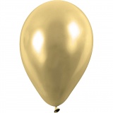 Ballons, rund, D 23 cm, Gold, 8 Stk/ 1 Pck