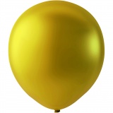Ballons, rund, D 23 cm, Gold, 8 Stk/ 1 Pck