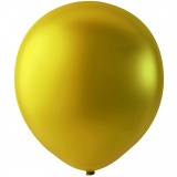 Ballons, rund, D 23 cm, Gold, 8 Stk/ 1 Pck