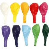Ballons, D 23 cm, rund, Sortierte Farben, 10 Stk/ 1 Pck