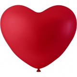 Ballons in Herzform, Herz, Rot, 8 Stk/ 1 Pck
