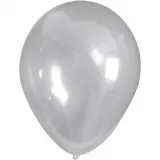 Ballons, D 23 cm, rund, Transparent, 10 Stk/ 1 Pck