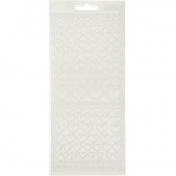 Sticker, Herzen, Blatt 10x23 cm, Transparent, 1 Bl.