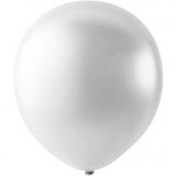 Ballons, D 23 cm, Weiß, 10 Stk/ 1 Pck