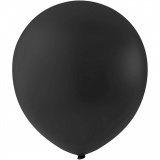 Ballons, D 23 cm, Schwarz, 10 Stk/ 1 Pck