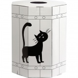 Karnevalsfass, H 39 cm, Schwarz, 1 Stk