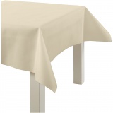 Tischtuch aus Stoffimitat, B 125 cm, 70 g, Creme, 10 m/ 1 Rolle