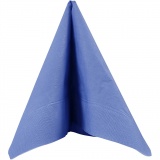 Servietten, weißer Rückseite, Größe 33x33 cm, Hellblau, 20 Stk/ 1 Pck
