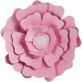 Papierblumen, D 15+25 cm, 230 g, Rosa, 2 Stk/ 1 Pck