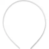 Haarreifen, B 8 mm, Weiß, 5 Stk/ 1 Pck