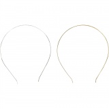 Haarreifen, L 14 cm, B 5 mm, 2 Stk/ 1 Pck