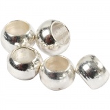 Quetschperlen, D 2 mm, Silber, 1000 Stk/ 1 Pck