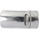 Magnetverschluss, D 26 mm, Lochgröße 10 mm, Antiksilber, 1 Stk