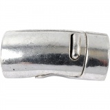 Magnetverschluss, D 26 mm, Lochgröße 10 mm, Antiksilber, 1 Stk