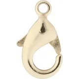 Karabinerhaken, L 10,1 mm, goldfarben, 100 Stk/ 1 Pck