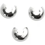 Kalotte, D 5 mm, Versilbert, 50 Stk/ 1 Pck