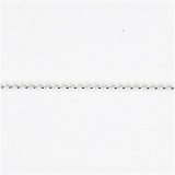 Kugelkette, D 1,5 mm, Versilbert, 1 m/ 1 Pck