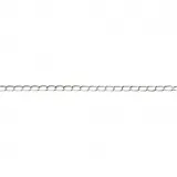 Schmuckkette, B 6 mm, Versilbert, 5 m/ 1 Stk