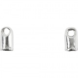 Endkappe, D 3,2 mm, Versilbert, 10 Stk/ 1 Pck