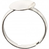 Fingerring, Versilbert, 3 Stk/ 1 Pck