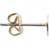Ohrstecker, L 13 mm, Vergoldet, 10 Stk/ 1 Pck