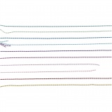 Farbige Perlenkette, D 1,5 mm, Sortierte Farben, 10x80 cm/ 1 Pck