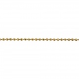 Kugelkette, D 1,5 mm, Vergoldet, 150 cm/ 1 Rolle