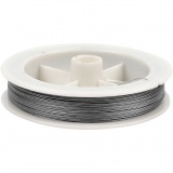 Schmuckdraht, Dicke 0,38 mm, Silber, 100 m/ 1 Rolle