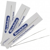 Perlennadel, L 6 cm, Dicke 0,3 mm, 5 Stk/ 1 Pck