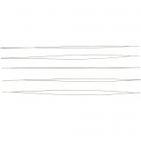 Perlennadel, L 12 cm, Dicke 0,25 mm, 5 Stk/ 1 Pck