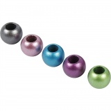Pony-Perlen, D 10 mm, Lochgröße 4 mm, 380 g, 700 ml/ 1 Dose