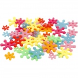 Kunststoffperlen-Mix Figuren, D 7-13,5 mm, Lochgröße 2 mm, Sortierte Farben, 270 g, 700 ml/ 1 Dose