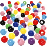 Pony-Perlen, D 6 mm, Lochgröße 3 mm, 75 g, 125 ml/ 1 Pck